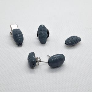 Isopod/Rolly Polly/Pill Bug Pin/Hair Clip/Magnet/Earrings