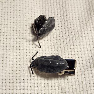 Realistic Isopod/Rolly Polly/Pill Bug Pin/Hair Clip/Brooch