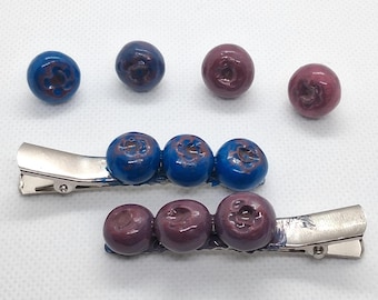 Realistische Blaubeere Pin/Haarspange/Brosche