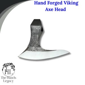 Hand Forged Ragnar Viking Axe Head, Bearded Carbon Steel Hatchet, Personalized Gift, Custom Gift for Him, Halloween Decor, Tomahawk Axe Head