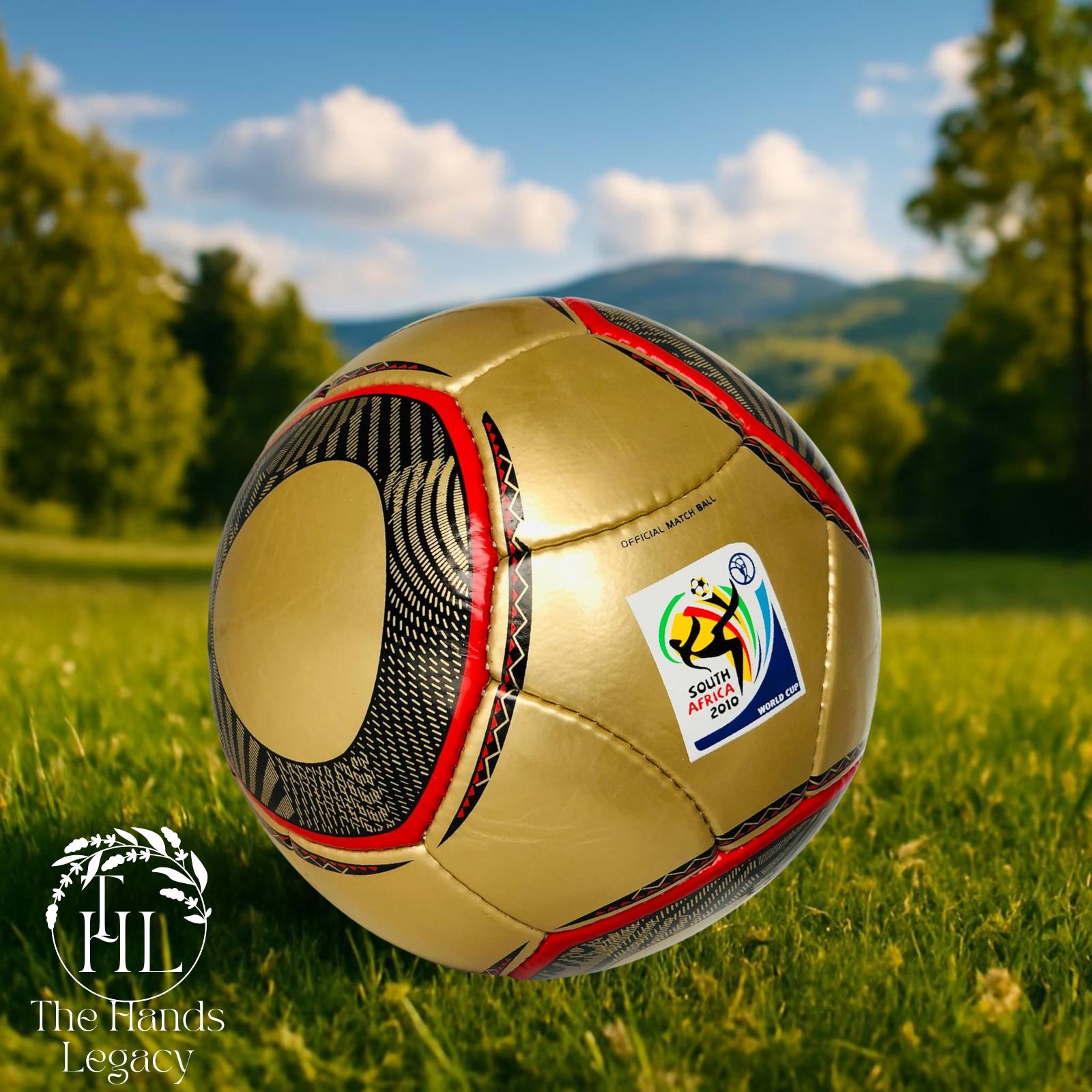 Hand-stitched Golden Soccer Ball: 2010 World Cup Style, Size 5 - Etsy