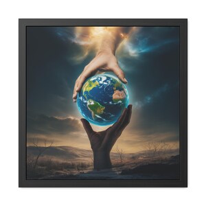 Nature Wall Art, Divine Exchange Print, Earth-Inspired Wall Frame, Nature Decor, Wall Art Gift, Home Decoration