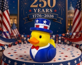 USA Duck, 3D Printed Car Dashboard Decor