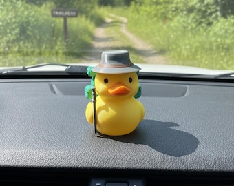 3D printed Hiking Duck | Camping Gift | Outdoor Adventure Duck | For Off-Road Vehicle Fans| Hiking Lover Collectible