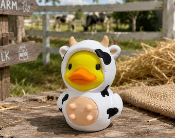 Cow Duck, 3D Printed Farmhouse Decor, Unique Car Decor