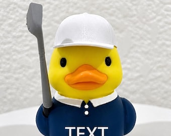 3D Printed Golf Duck, Make Your Own Duck, Golfer Gift