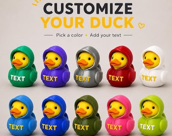 Patos personalizados, decoración de sudaderas personalizadas / pantalla para salpicadero impresa en 3D