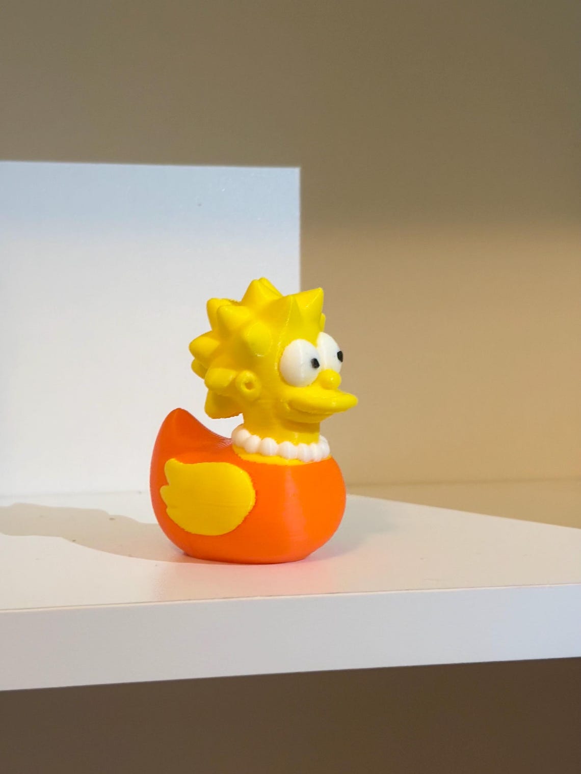 Lisa Simpson Rubber Duck | Funny 3D Printed Duck | Simpsons Collectible ...