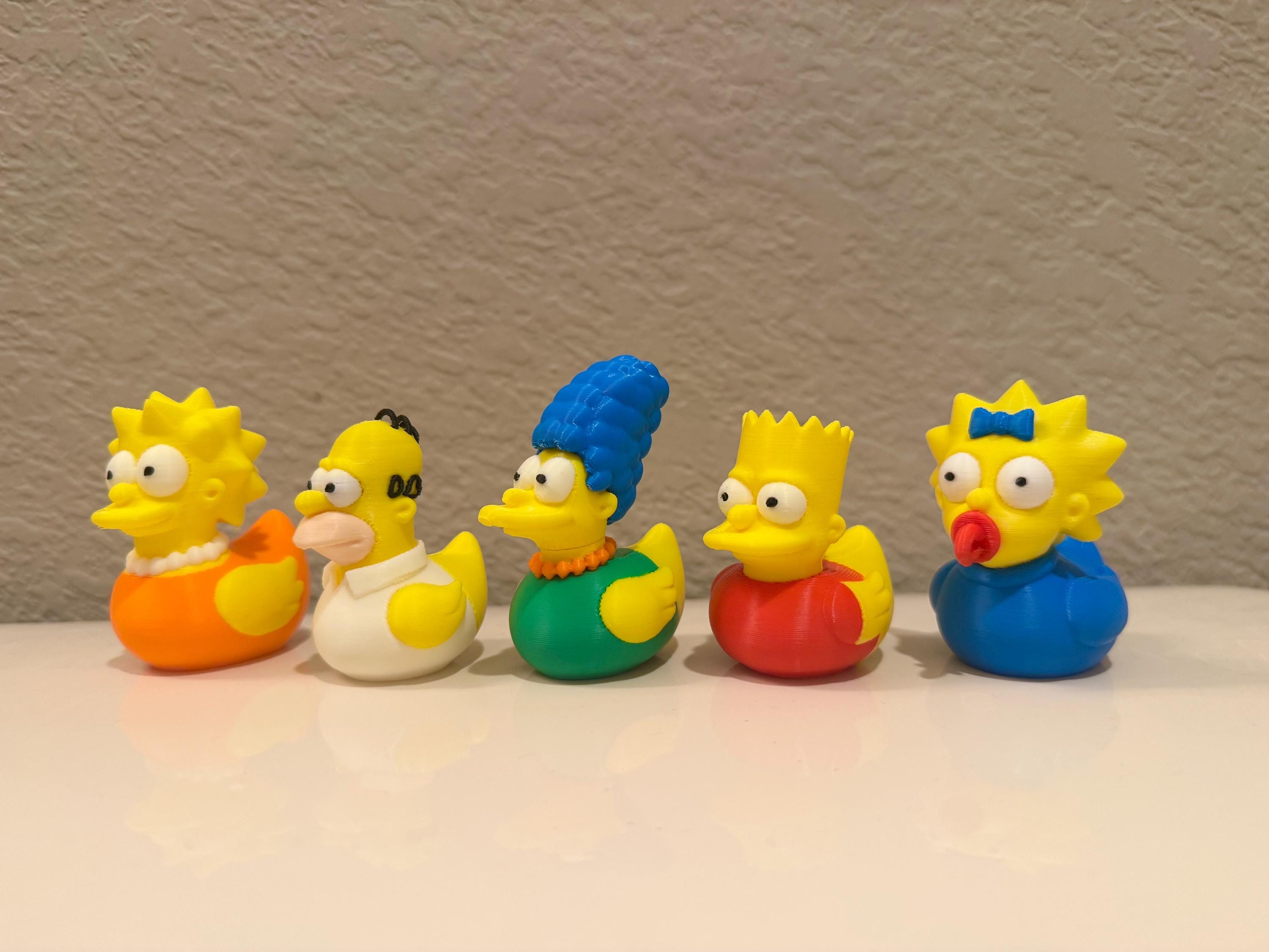 Lisa Simpson Rubber Duck | Funny 3D Printed Duck | Simpsons Collectible ...