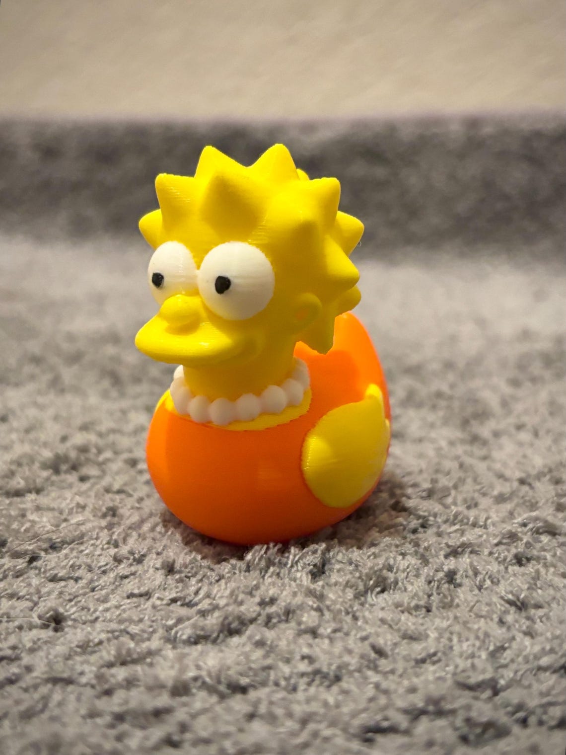 Lisa Simpson Rubber Duck | Funny 3D Printed Duck | Simpsons Collectible ...