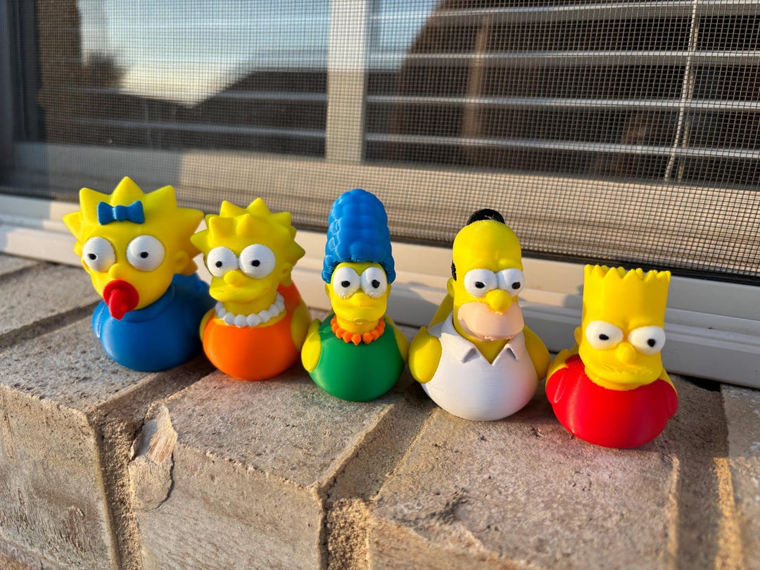 Simpsons Ralph Duck Simpson Family Rubber Duck Bundle | 3D Printed Duck Set | Gift for Off ...