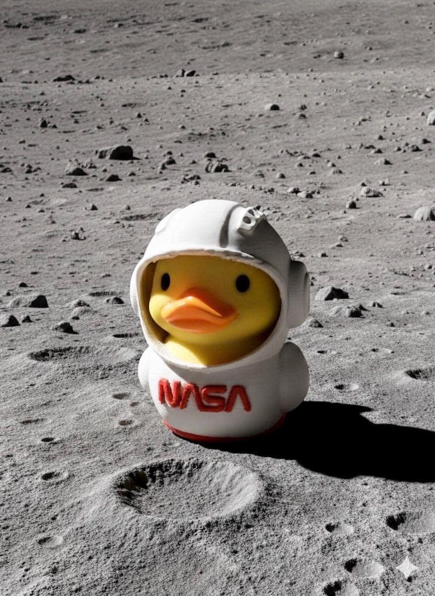 NASA Rubber Duck | 3D Printed Astronaut Duck | Space-themed