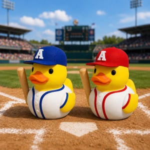 3D Printed Baseball Duck, Make Your Own Hat, Gift For MLB Fan