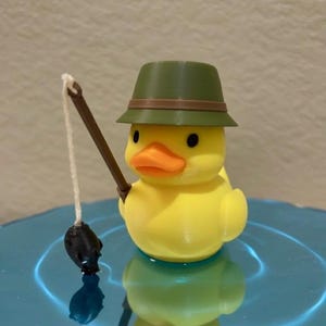 Fisher Rubber Duck | Novelty Country Vibe Duck | Outdoor Adventure Duck | For Off-Road Vehicle Fans| Fishing Lover Collectible