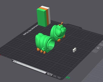 Portabolsas para excrementos de perro Caterpillar (archivo 3MF)