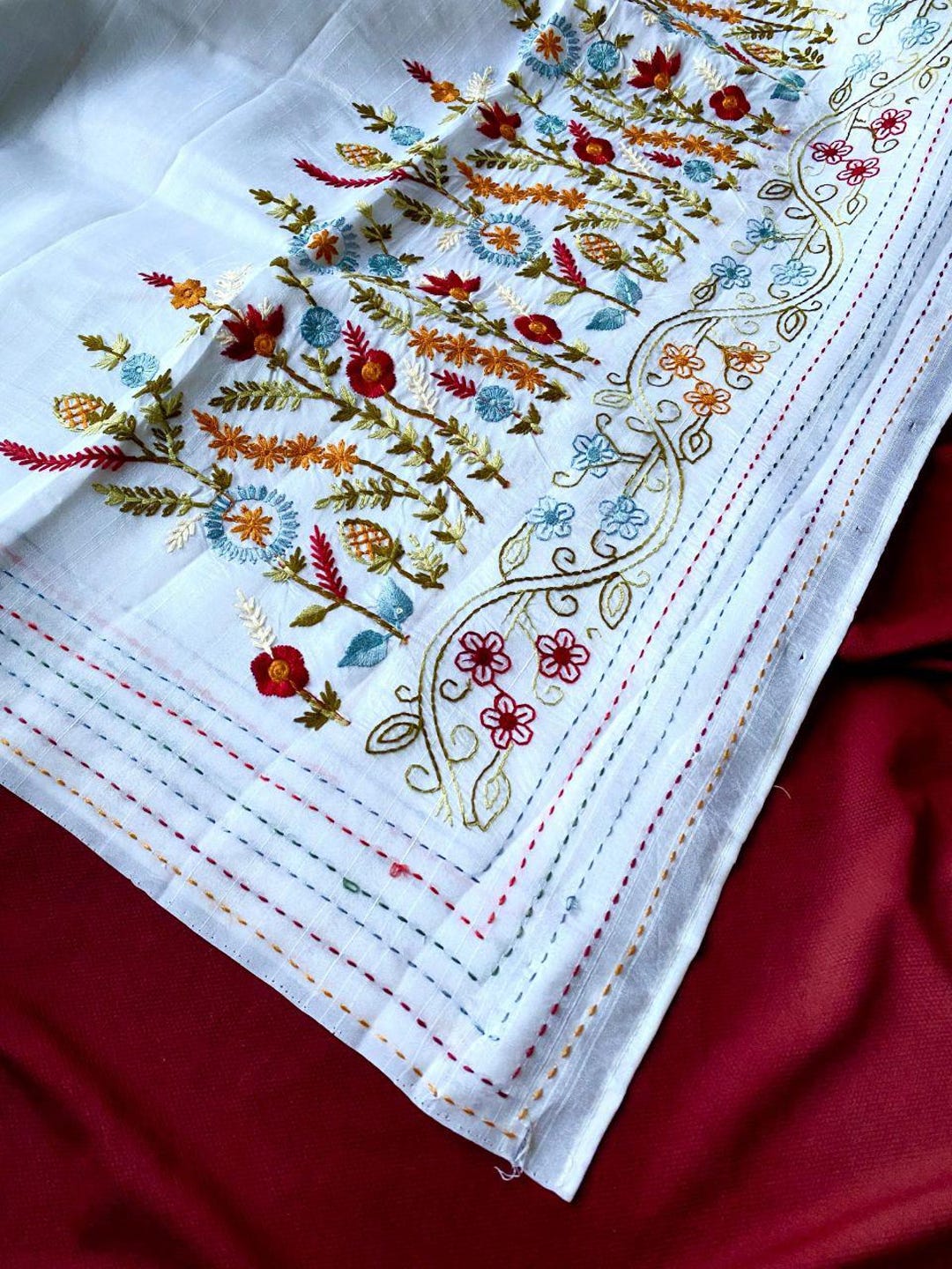Tussore Pure Tussar Silk Saree Blend of Heritage - Etsy