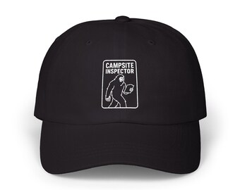 Embroidered Bigfoot Dad Cap: Funny Sasquatch RV Camping Hat