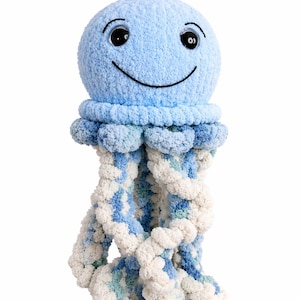 Jellyfish Plushie Chunky Yarn Pattern | Beginner to Intermediate Level | PDF Download only, No Video
