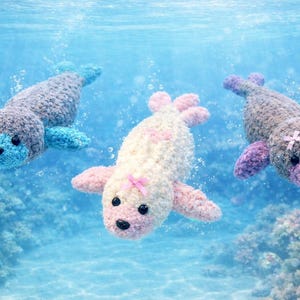 Baby Seal Multi-Colored Finger knit pattern|Beginner friendly|PDF only, no video