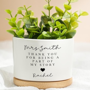 Thank You For Being Part of My Story,Custom Flower Pot,Personalized Succulent Plant Pot,Custom Flower Pot,Appreciation Gift,Graduation Gifts