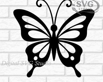 Cartoon Butterfly SVG DXF File for Cricut or Laser Cutting | Digital Download | Scrapbook and Sticker File | Bugs & Insects | Png Pdf