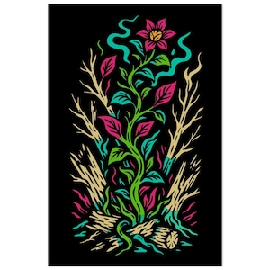 Rivolta Floreale – Natura Psichedelica Poster Artistico 40 x 60 cm / 16 x 24 pollici