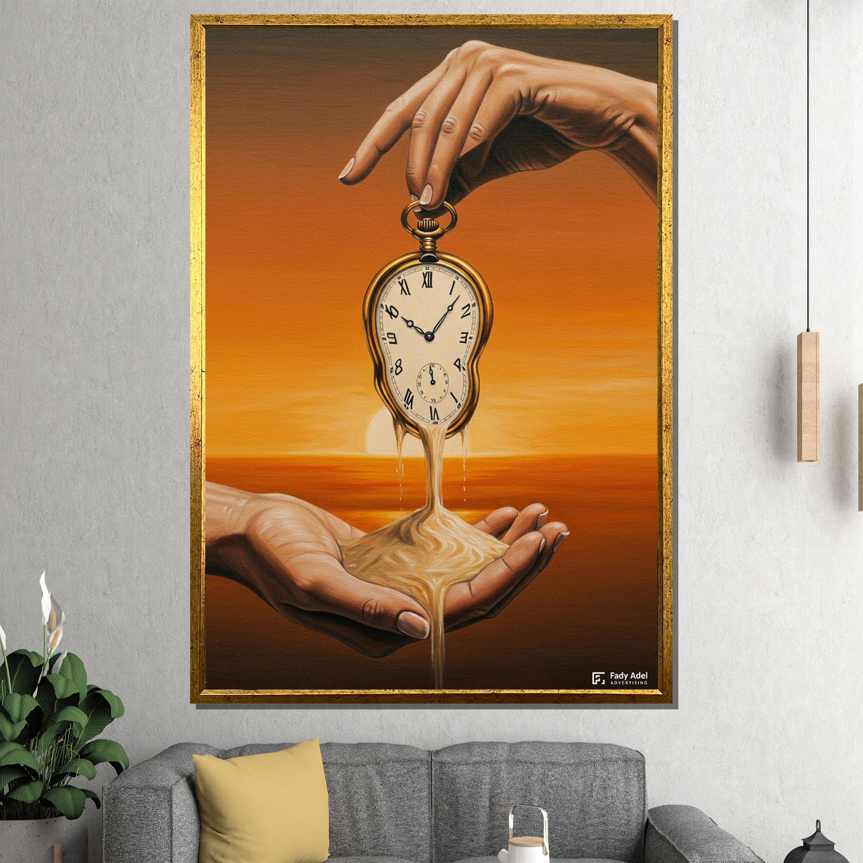 Surreal art clock - Etsy België, image size:3000x3000