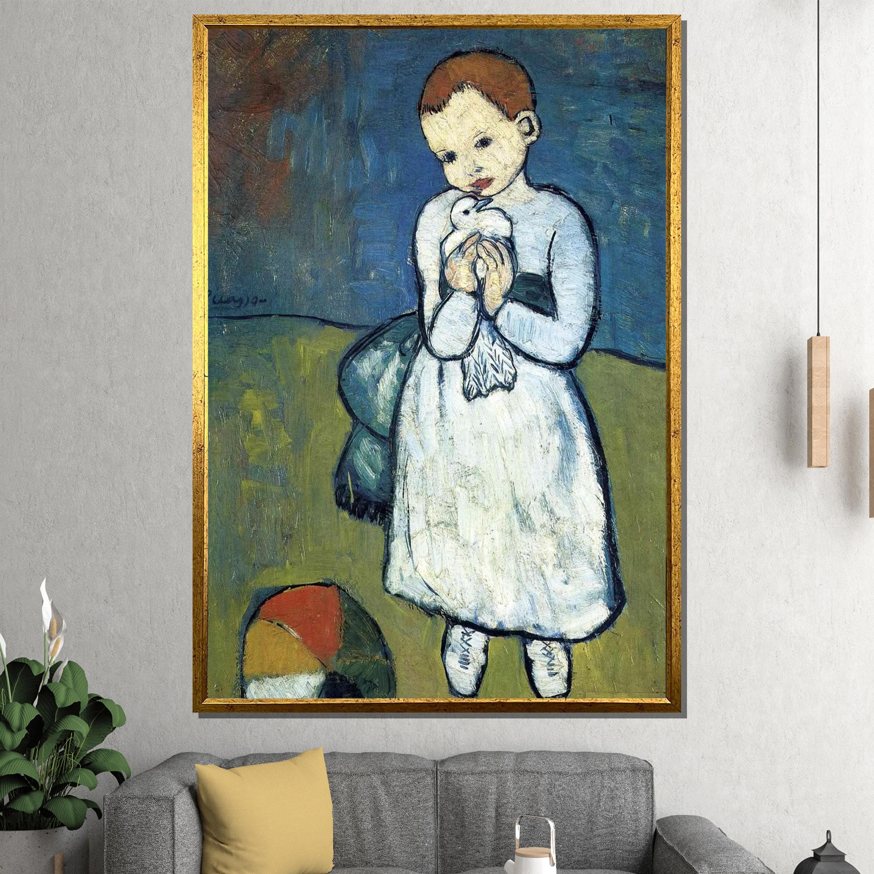 パブロ・ピカソ、Child with a dove、希少な画集より il_fullxfull.7078269575_dpcz.jpg