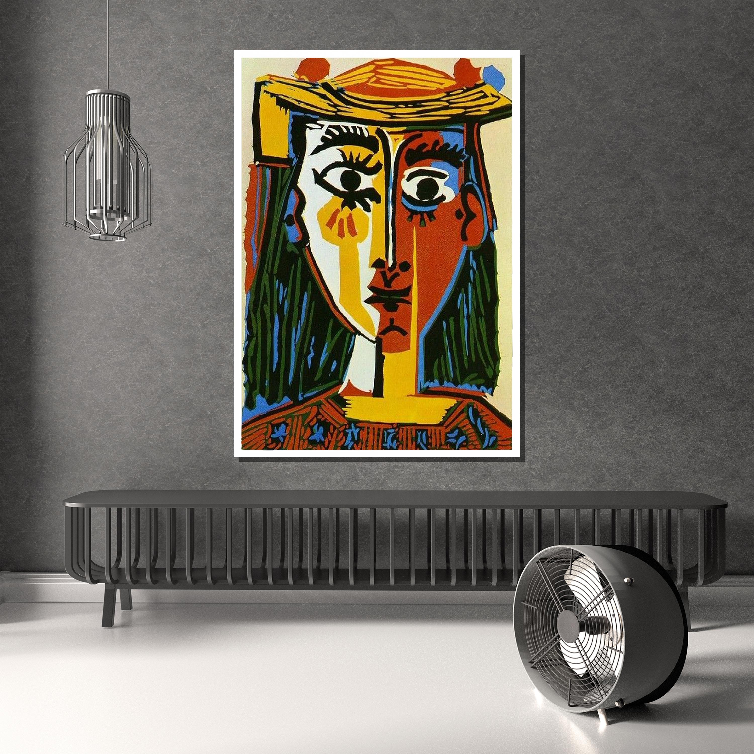 Vintage pablo picasso tête de femme (head of a woman) 1962