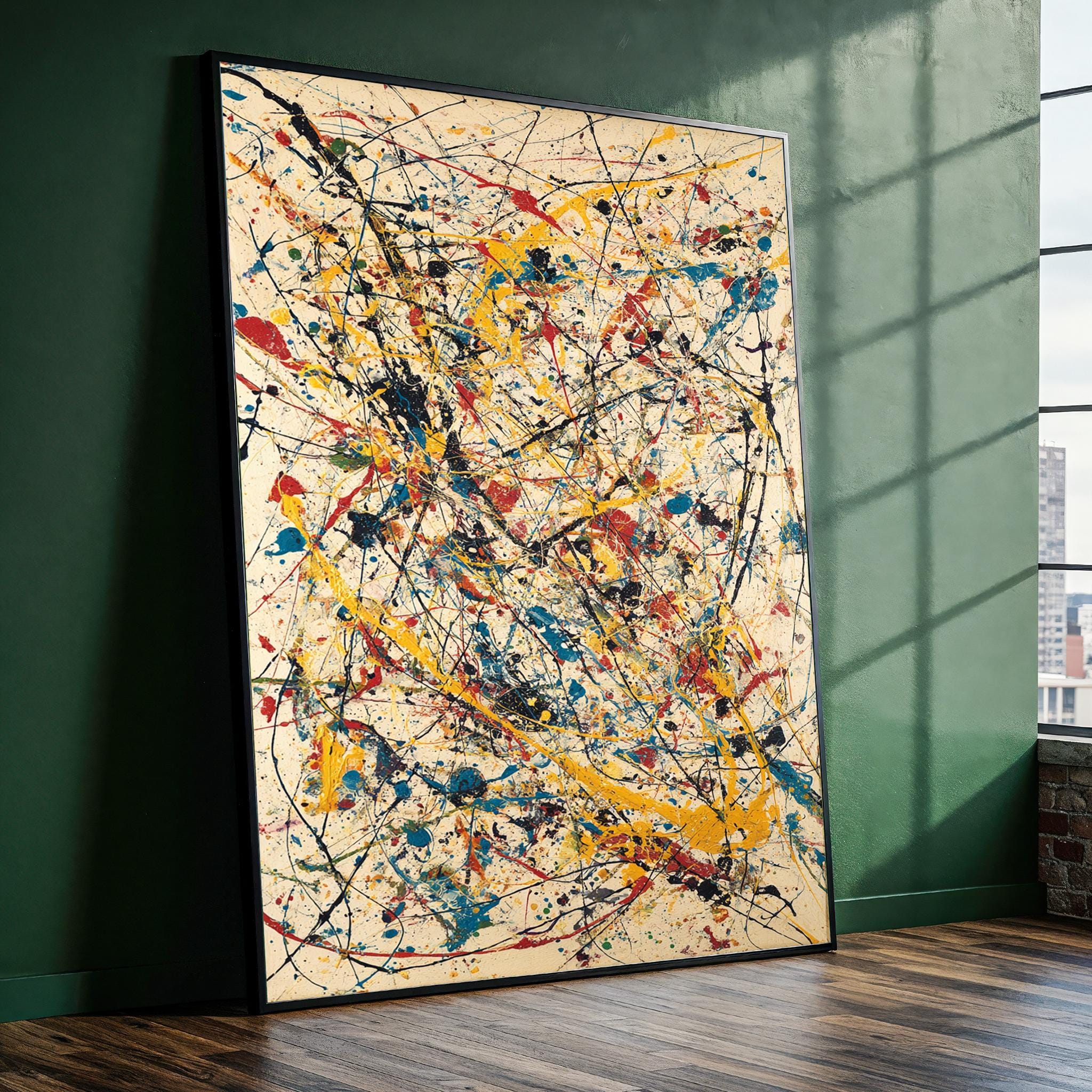 絵画 No.5 Jackson Pollock 5号, 1948, 122×244 厘米：作品描述| Arthive