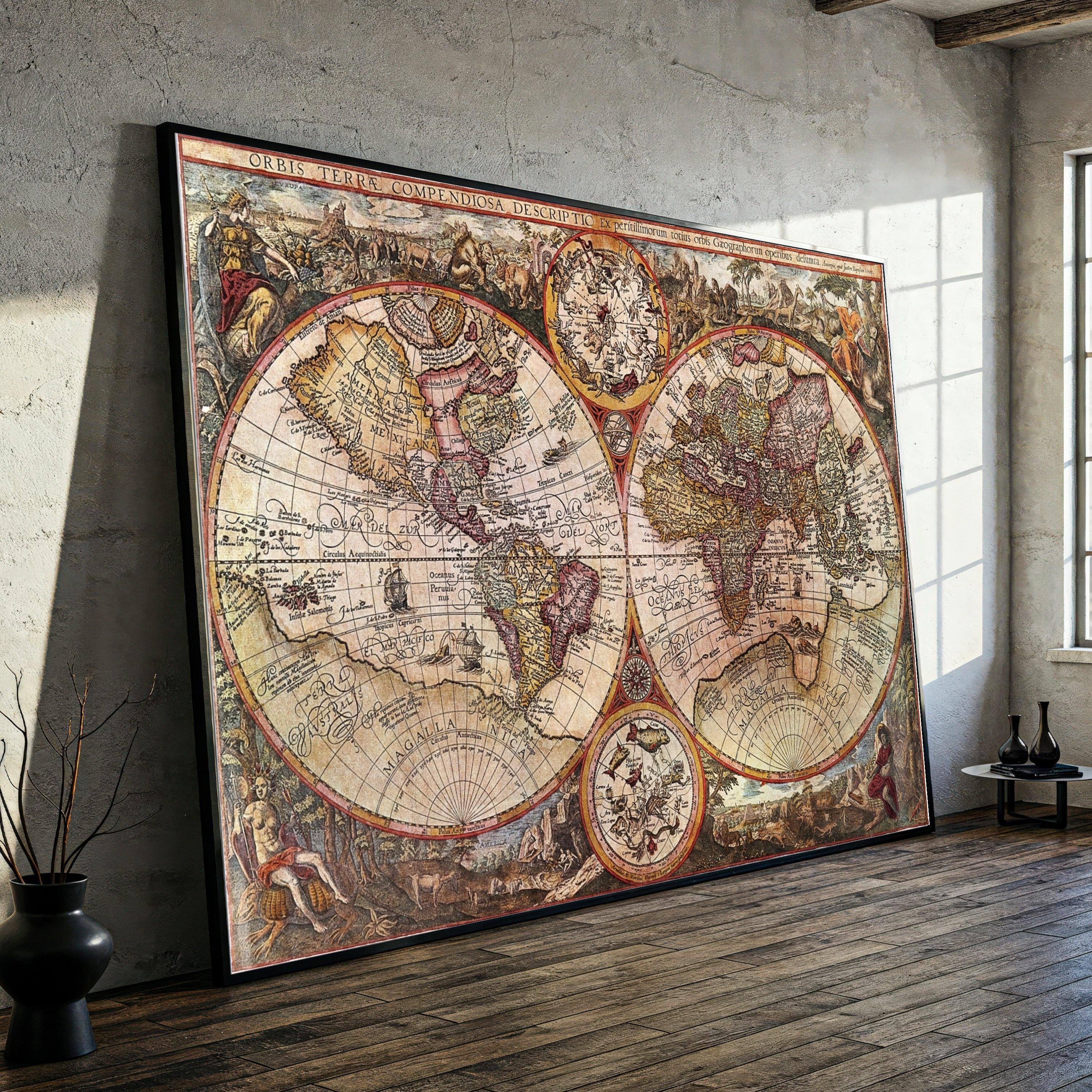 1980 world map - Etsy 日本