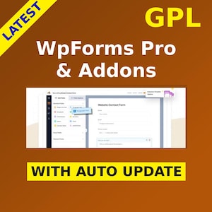 WpForms Pro z dodatkami na licencji GPL | Nieograniczone wykorzystanie witryny | Najnowsza wersja