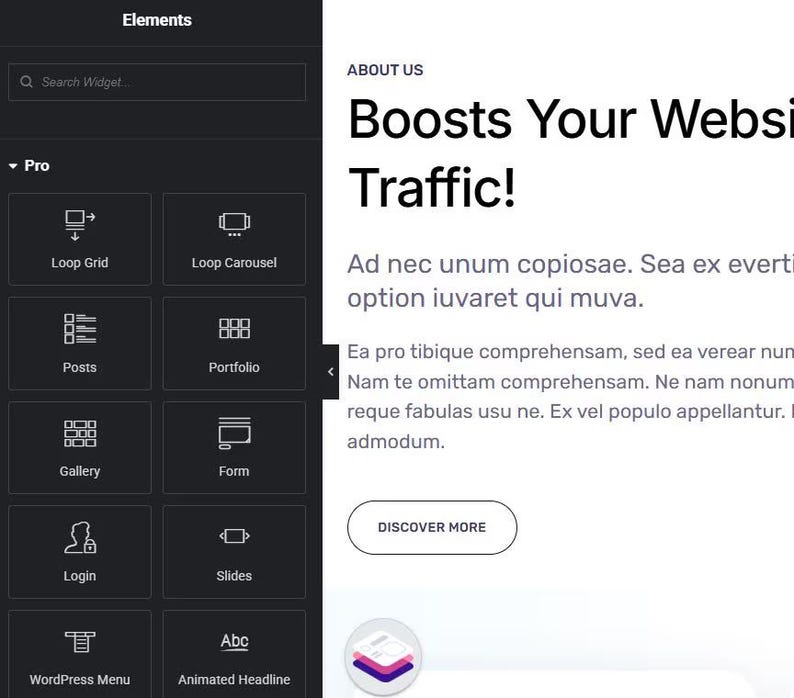 Elementor Pro WordPress Page Builder Plugin GPL-licens | Obegränsat antal webbplatser | Senaste versionen bild 2