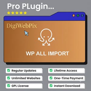 WP All Import Pro + WooCommerce Addon | WordPress Csv XML Import Plugin GPL | Bulk Product Importer | Unlimited Website image 1