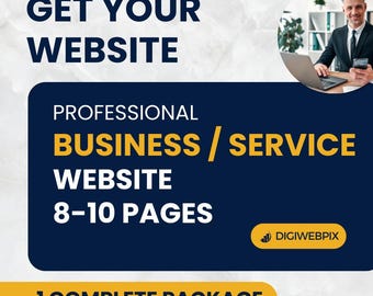 Obtenga un sitio web comercial o de servicios completo: de 8 a 10 páginas, totalmente adaptable y creado con Elementor.