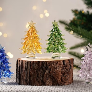 Handmade Stained Glass Christmas Tree, Glass Christmas Trees, Personalized Gift for Her, Christmas Gifts, Unique Holiday Decor, Home Decor