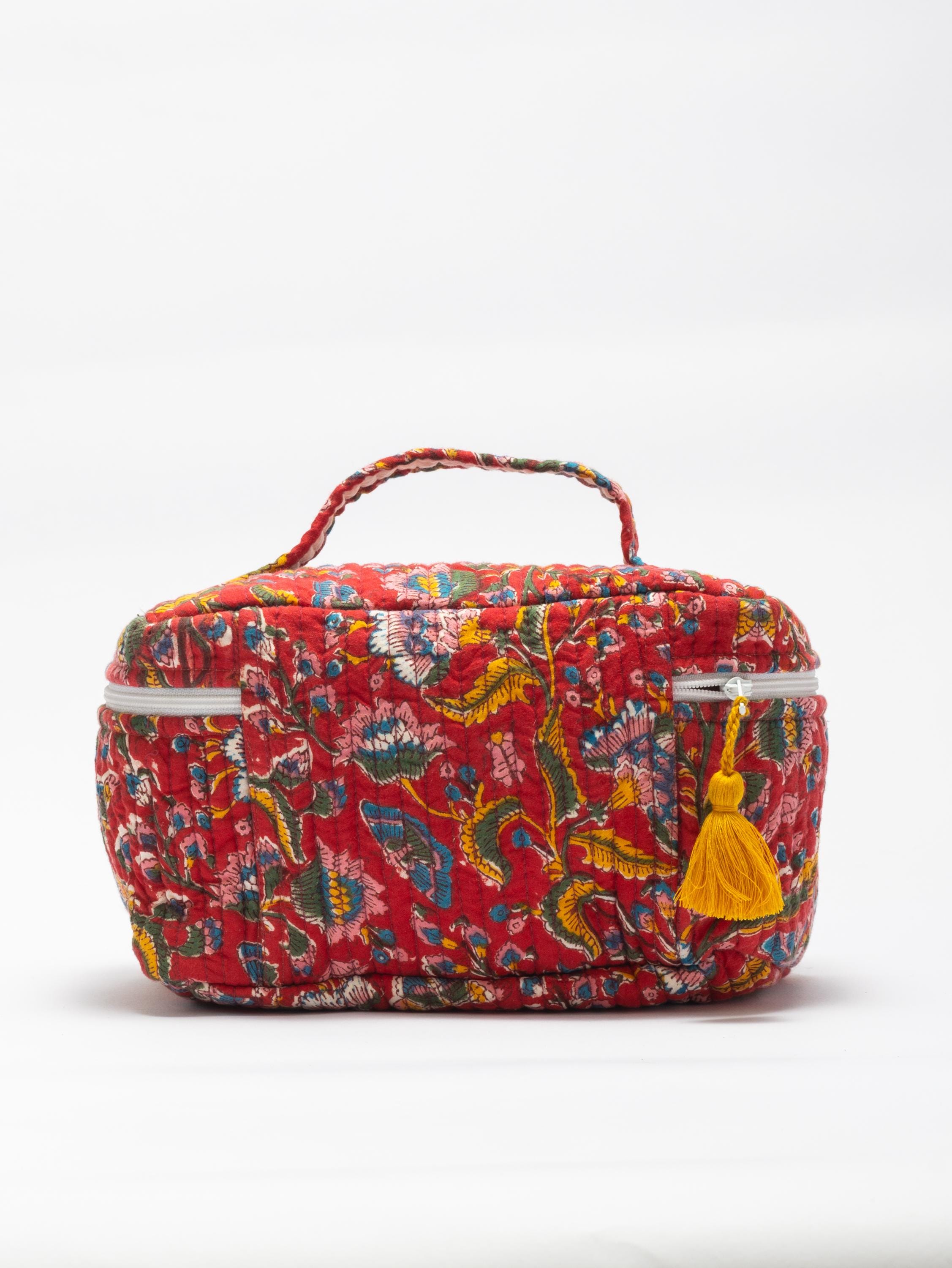 Trousse De Maquillage Matelassée De Voyage - Dimensions 21x15x16 Cm, Polyester, Neuf Avec étiquettes