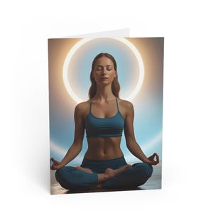 Zen Meditation Greeting Cards | Mindfulness Notes for Stress Relief, Yoga Lovers, Birthday Wishes, Inspirational Messages