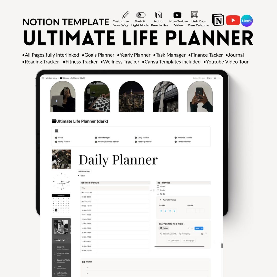 Ultimate Life Planner | Notion Template | All in One Life Planner ...