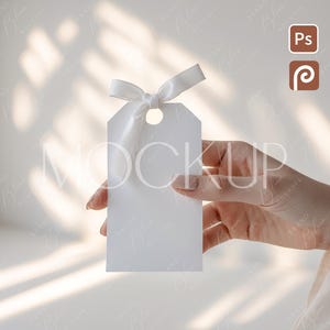 Modelo de etiqueta de presente estilo Boho 2x3,5, modelo de etiqueta de agradecimento, modelo de etiqueta de presente em PSD, modelo de etiqueta de feriado, modelo de etiqueta de presente retangular minimalista vazio