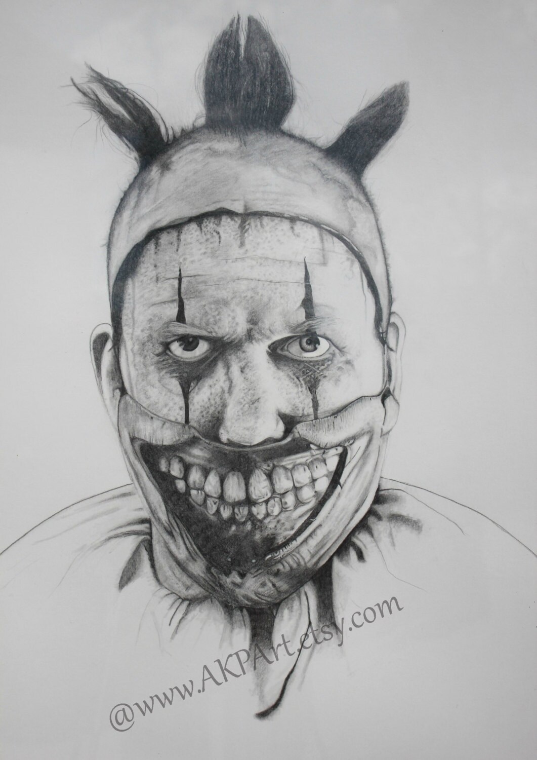 Twisty AHS Drawing Giclée Art Print Lt. Edition of 100 | Etsy