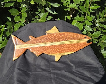 Handmade Salmon, Fish Charcuterie Serving Boards