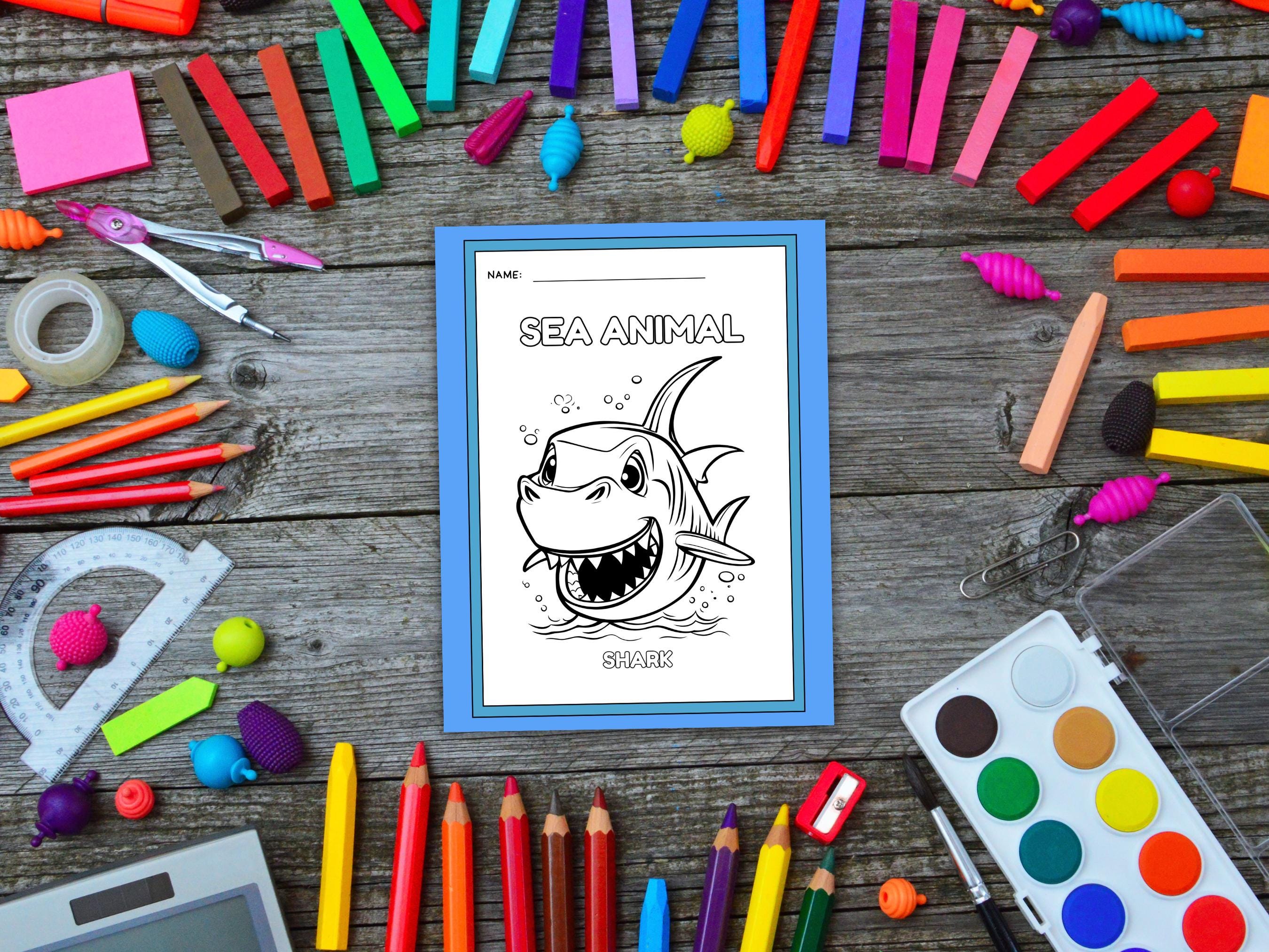 Ocean Animals Coloring Pages | Kids Printable Coloring Sheets | Instant ...