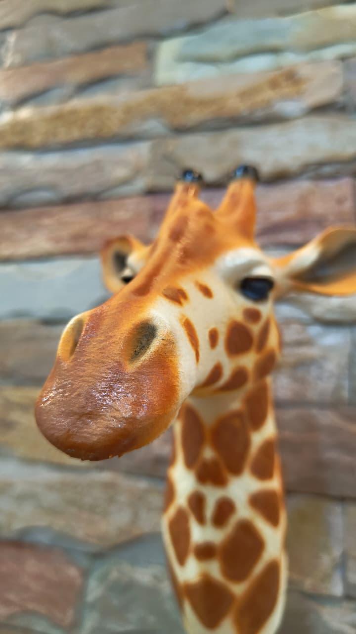 Giraffe Head Wall Mount 3d Printing Stl File, Farm Pets, Statue