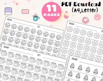 Color Swatch Chart Printable: Marker, Pencil & Paint Template (PDF Download, A4/Letter Sizes)