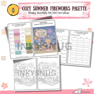 Ohuhu Marker Color Palette | 4th of July Collection | Big Bundle (PDF) image 16