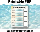 Summer Water Tracker Printable: Weekly Hydration Log (PDF Download)