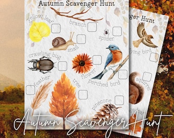 Autumn Scavenger Hunt Printable | Fall Activity for Toddlers and Preschool