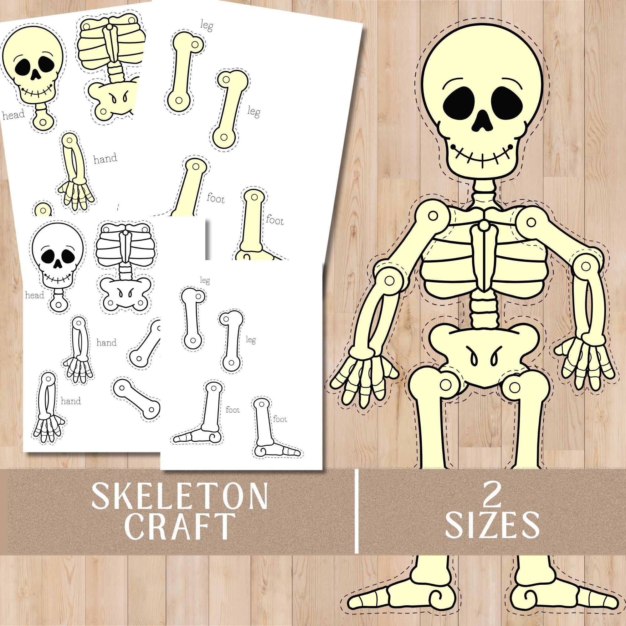 Halloween Preschool Skeleton Craft Halloween Classroom Activity…