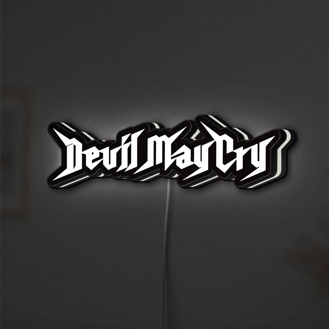 Devil May Cry LED Light Box, DMC Video Game Wall Art, Custom UV Printed ...